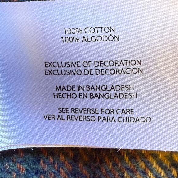 Orvis Plaid Flannel Button Down Shirt W/Side Pockets Size L - Picture 9 of 12